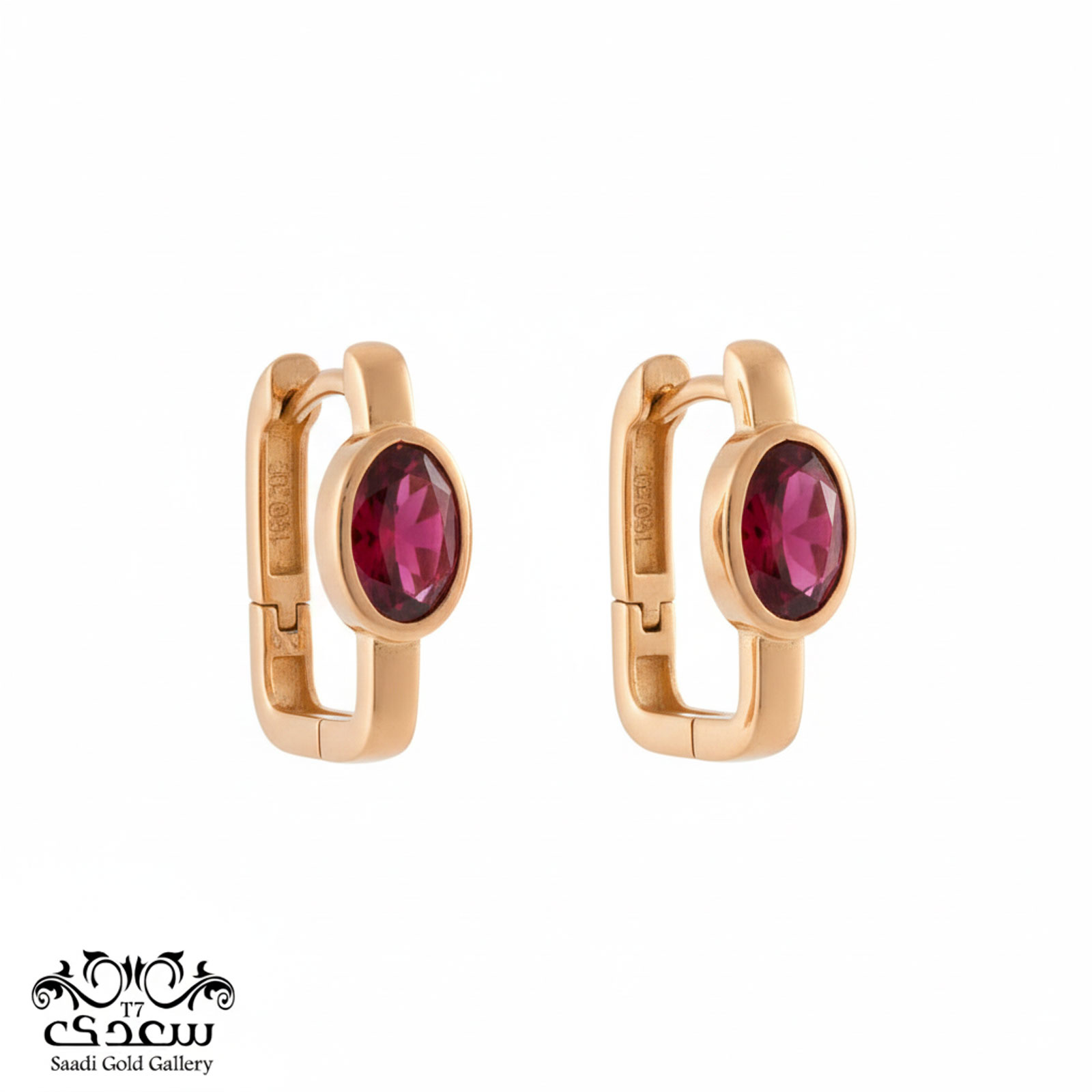 گوشواره لوبی یاقوتی