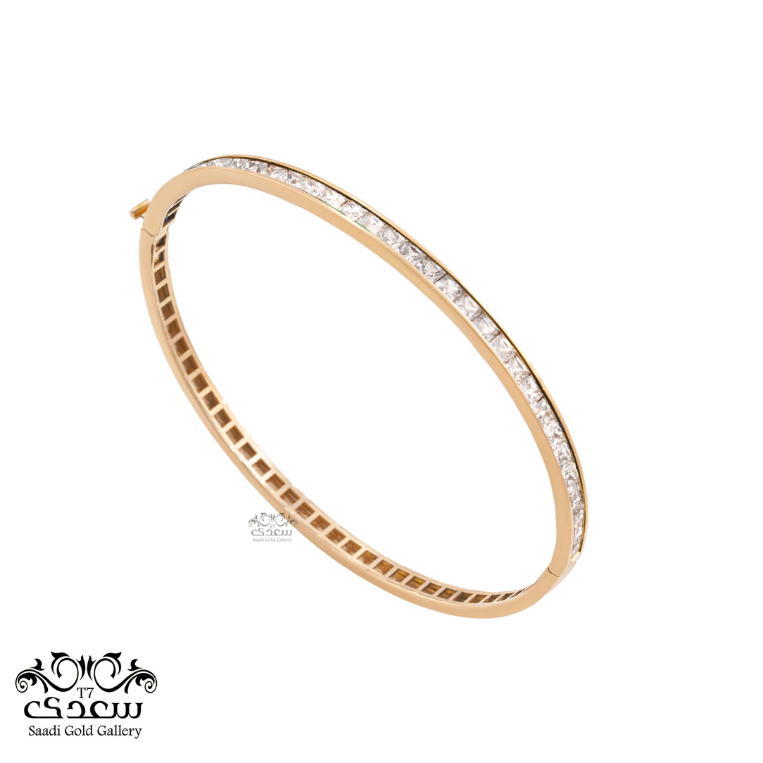 دستبند لولایی اسکوار سفید