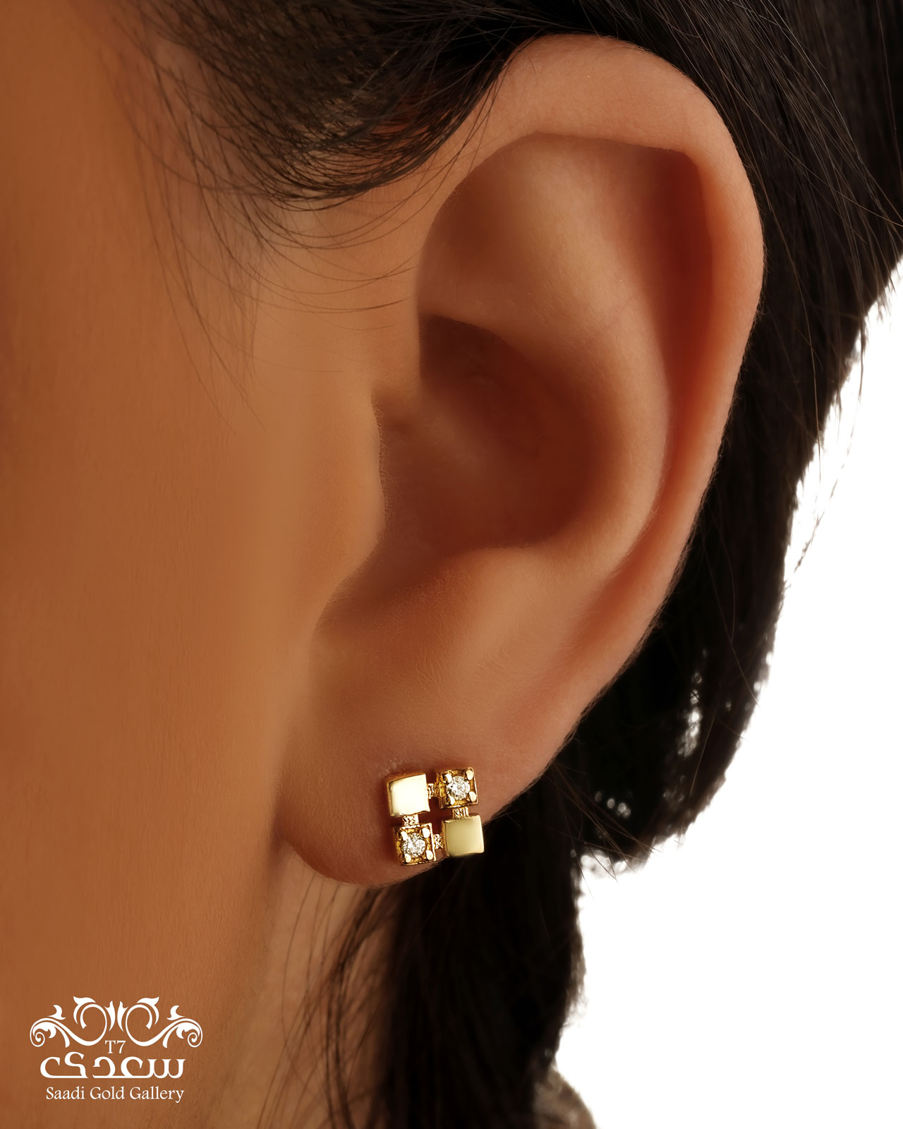 گوشواره مربع پازل